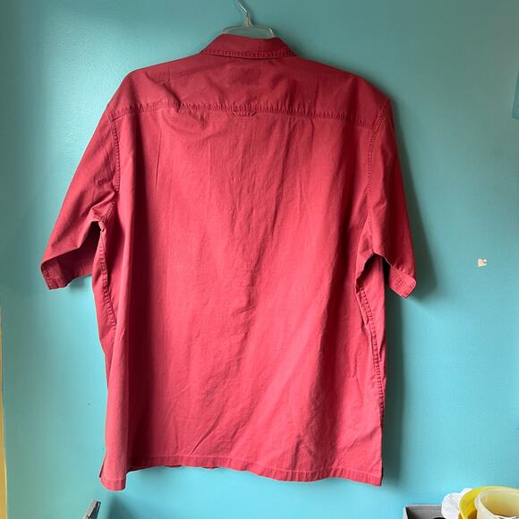 Red Head button down shirt with embroidered fish above pocket Size 2XL NWT - Picture 2 of 5
